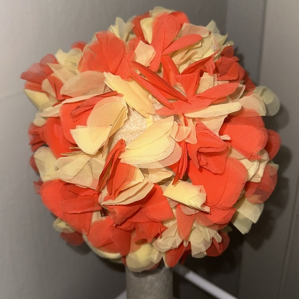 Vintage‎ 60s Lovle Products Miami Florida orange & yellow petal cap - Picture 4 of 9